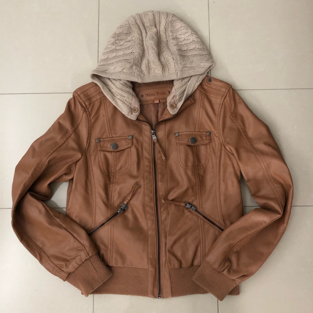 Faux leather jacket
